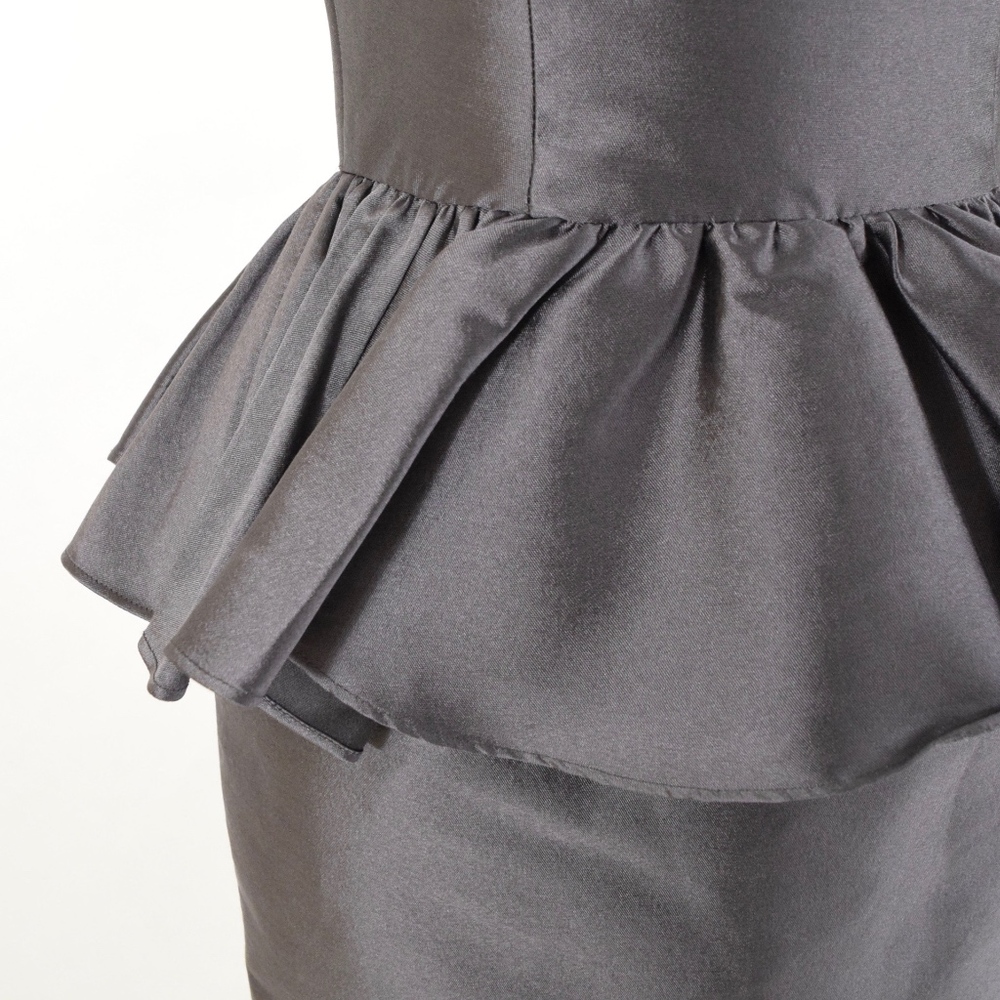 Chloe & Reese Silk Peplum Cocktail Dress - Picture 3 of 7